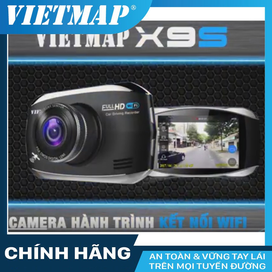 Camera hành trình Vietmap X9S + thẻ nhớ 32Gb class 10 - hàng chính hãng