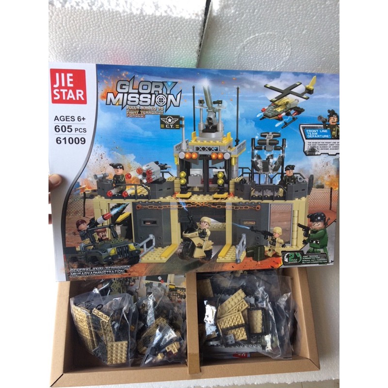 Lego quân sự, lắp ráp pháo đài bất tử Glory Mission