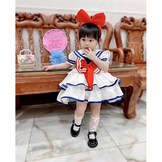 đầm thuỷ thủ thiết kế cho bé gái