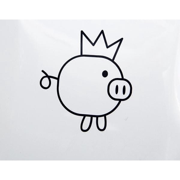 Sticker Dán Trang Trí Nắp Bình Xăng Xe Hơi Hình Heo Và Thỏ Kiểu Nhật Bản