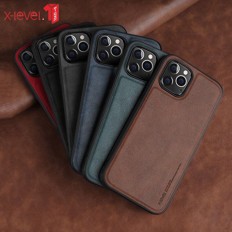 X-LEVEL Ultra Thin Leather Tpu Case For Apple iPhone 12 Pro Max / 12 Mini / 12 Pro