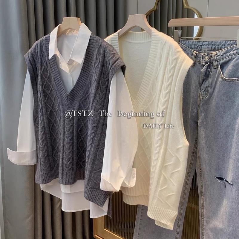 Áo gile len mịn xinh xắn