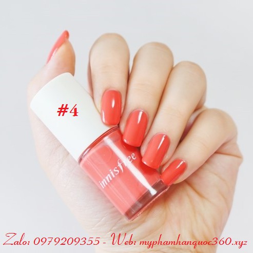 Sơn Móng Tay – Innisfree Real Color Nail - Màu số 4