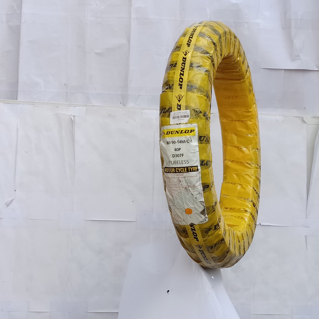Cặp lốp xe HONDA AIR BLADE 125 DUNLOP TRƯỚC 80/90-14 D307 và SAU 90/90-14 D307