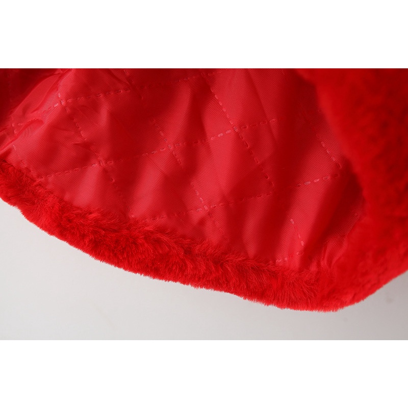 Áo Khoác Lông Có Mũ Trùm Hình Thỏ Dễ Thương Dành Cho Bé Gái 0-3 Tuổi