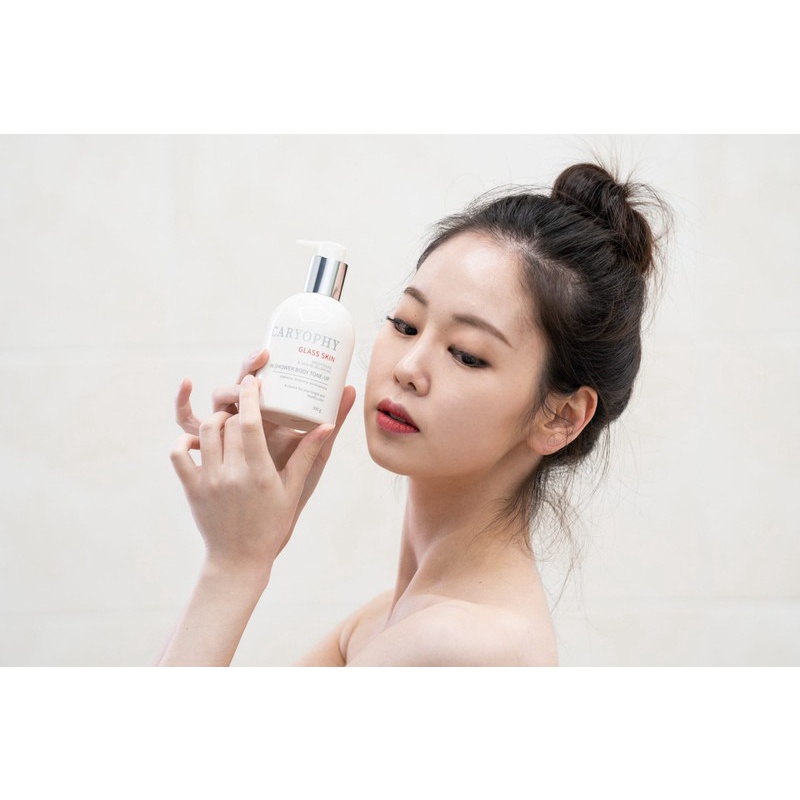 KEM CARYOPHY TRẮNG SÁNG DA BODY GLASS SKIN 3IN1 SHOWER TONE UP 300G CHÍNH HÃNG - 8482