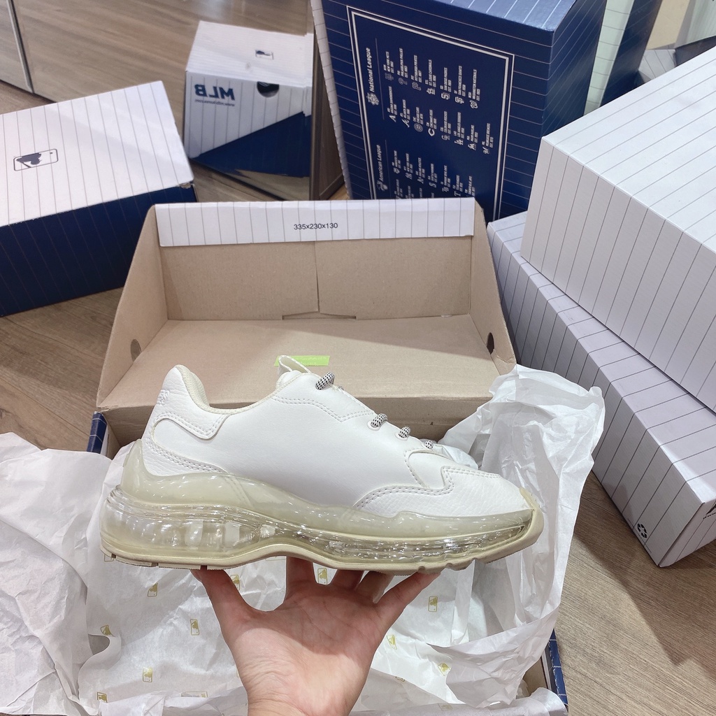 [CHÍNH HÃNG] Giày thể thao Sneaker M.L.B Chunky Air New York Yankee màu BEIGE WHITE