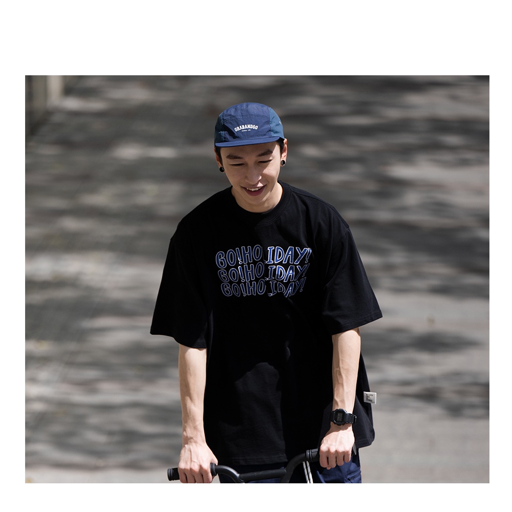 Áo phông from rộng holiday áo thun tay lỡ cổ tròn from rộng vải cotton Semir