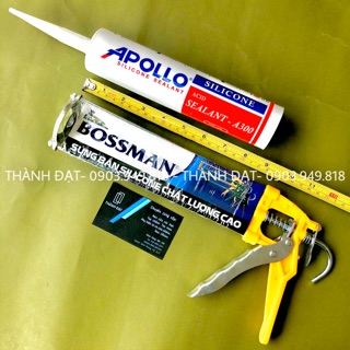 Súng bắn keo silicon chất lượng cao BOSMAN màu vàng chính hãng (Ảnh thật)