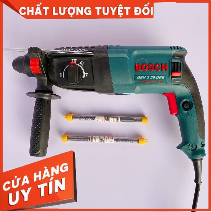 [RẺ VÔ ĐỊCH] Máy khoan Bosch GBH 2-26 DRE 800W Bảo hành 12 tháng tặng kèm 2 mũi khoan bê tông