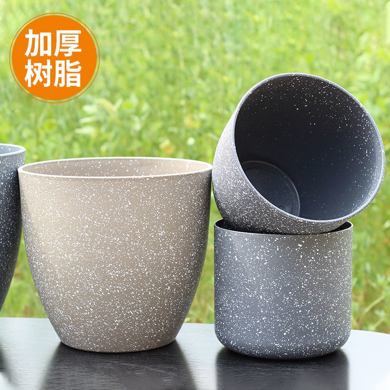 Chậu Trồng Cây Bằng Nhựa Resin Dày Dặn Siêu Bền Thân Thiện Với Môi Trường