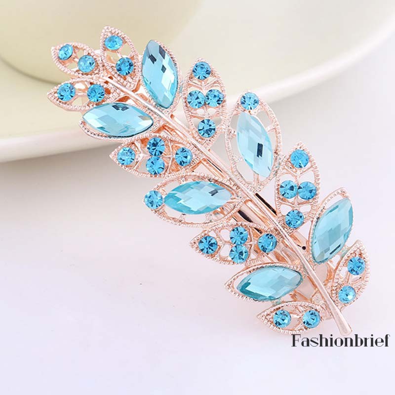 Kẹp tóc đính đá pha lê phong cách Hàn Quốc dành cho nữ