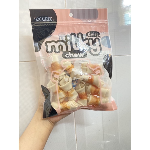 [Mã PET50K giảm Giảm 10% - Tối đa 50K đơn từ 250K] Xương gặm sữa milky chew cho chó mèo