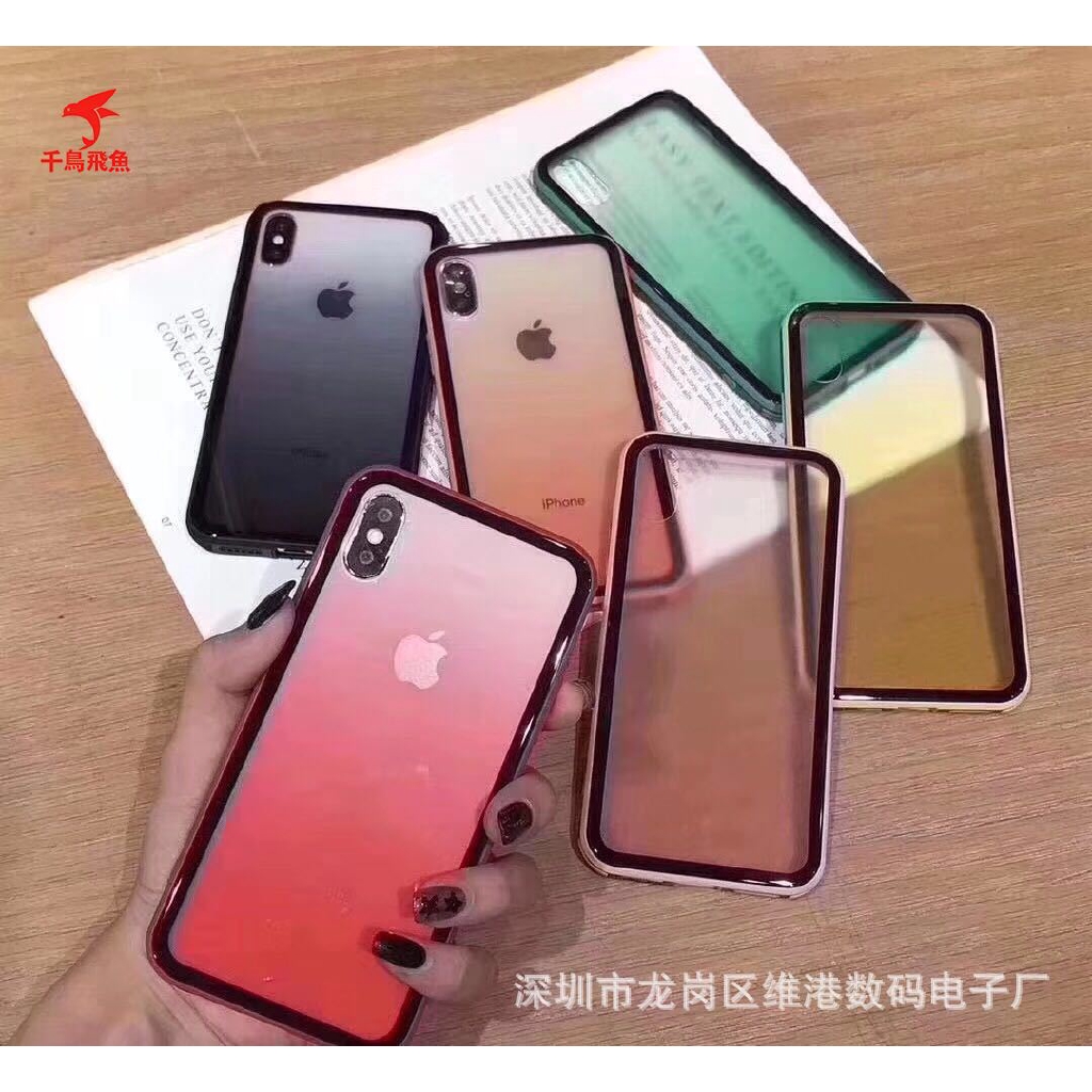 Ốp Điện Thoại Màu Gradient Cho Iphone 7 Iphone 8 Xr Xsmax | BigBuy360 - bigbuy360.vn