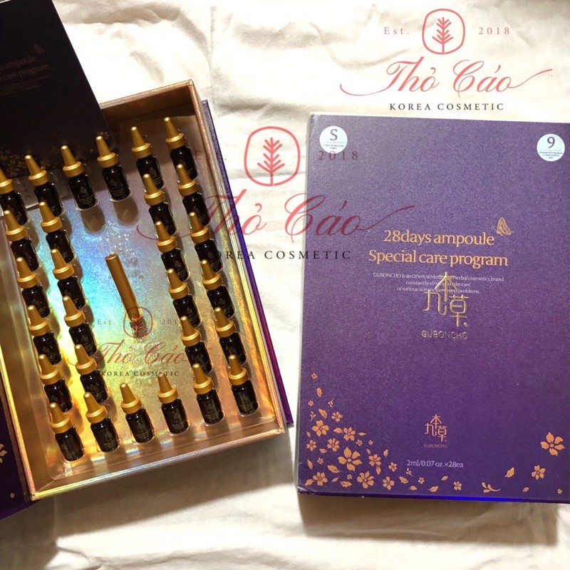 BỘ DƯỠNG DA GUBONCHO 28 DAYS AMPOULE SPECIAL CARE PROGRAM CHỐNG LÃO HOÁ DA