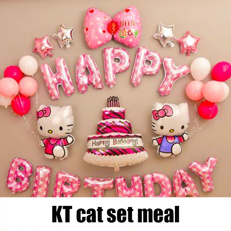 1 Bong Bóng Lá Nhôm Hình Hello Kitty Kích Thước 116X65CM Trang Trí Tiệc Sinh Nhật / Tiệc Cưới / Sinh Nhật