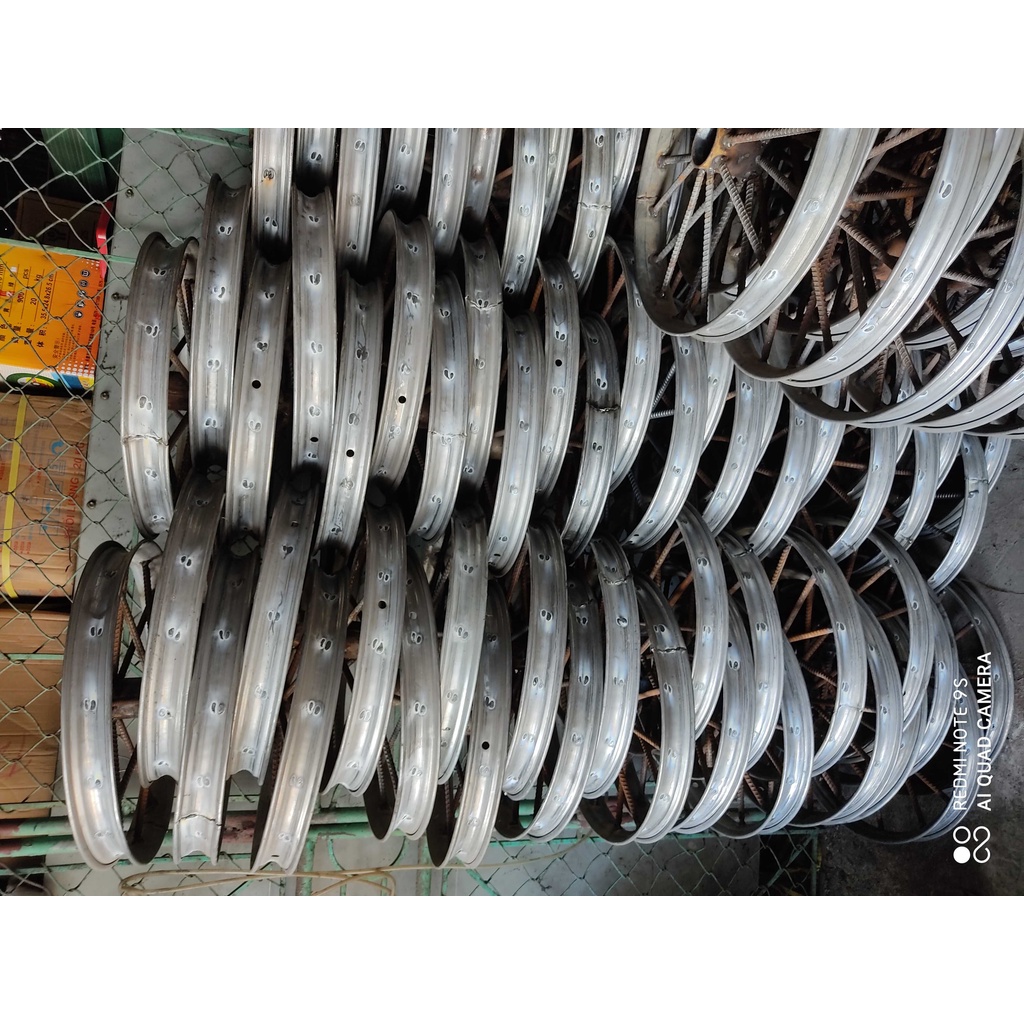 Vành xe cải tiến 14 nan  Bánh xe cao su  Vành xe kéo