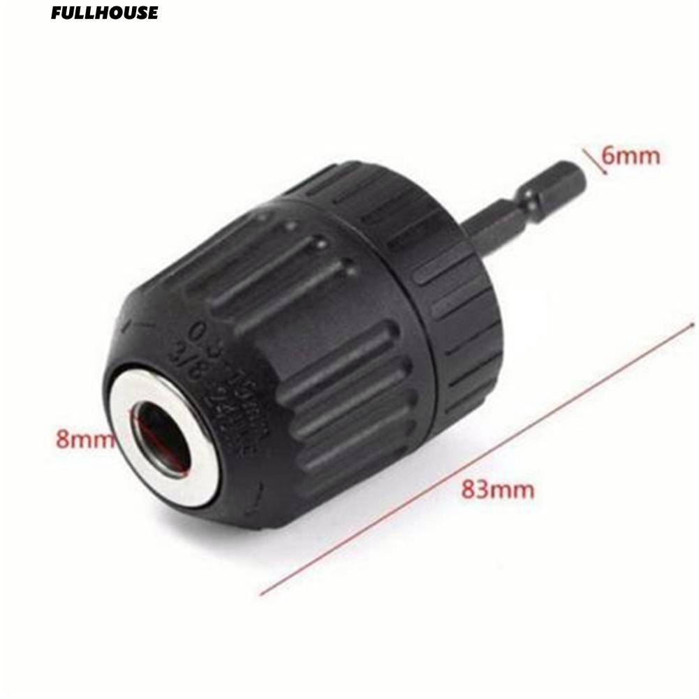 Đầu nối mũi khoan 0.8-10MM 3/ 8-24UNF kèm cán lục giác tiện lợi