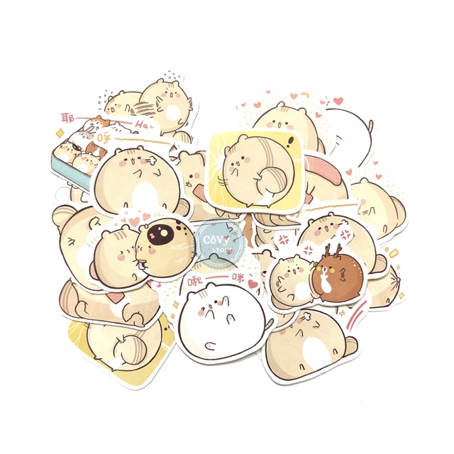 10 Stickers Chuột Mụp Mụp
