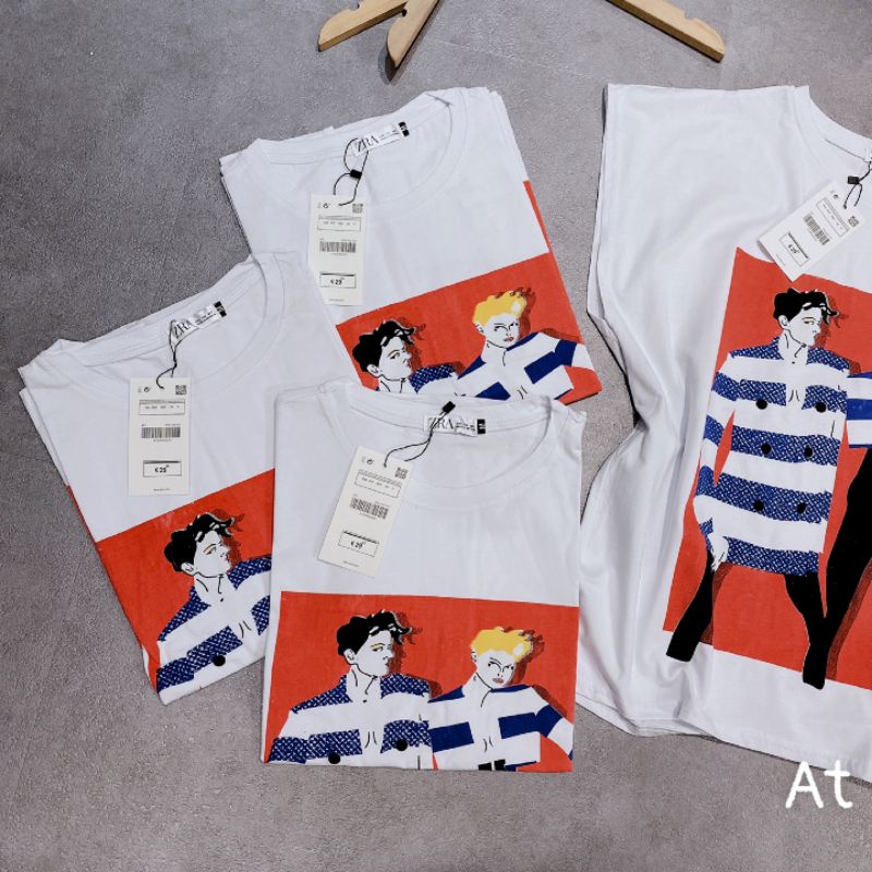 ÁO THUN TAY HẾN HÌNH ĐỎ