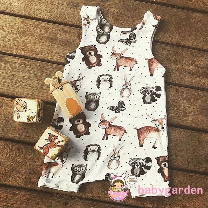 Jumpsuit Bodysuit Romper Liền Mảnh Vải Cotton Cho Các Bé Nhỏ Sơ Sinh