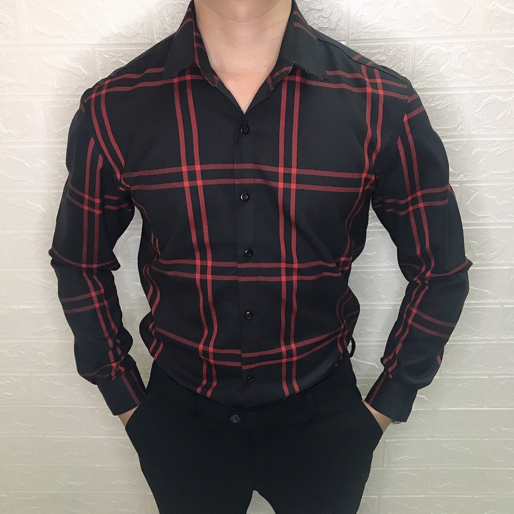 Áo Sơ Mi Nam Dài Tay Sọc Caro N&H01 Thời Trang Cao Cấp Thoải Mái - NEW | BigBuy360 - bigbuy360.vn