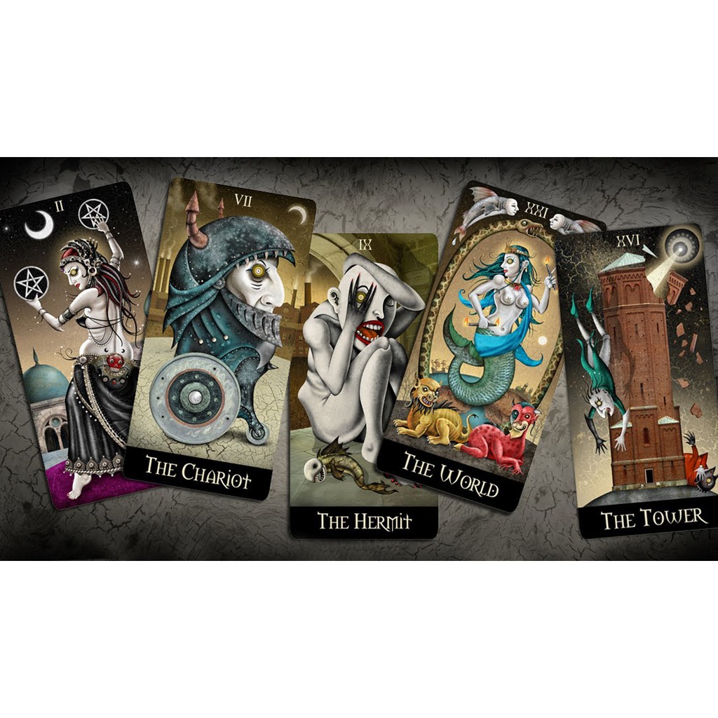 Bộ Bài Deviant Moon Tarot Borderless Edition (Mystic House Tarot Shop)