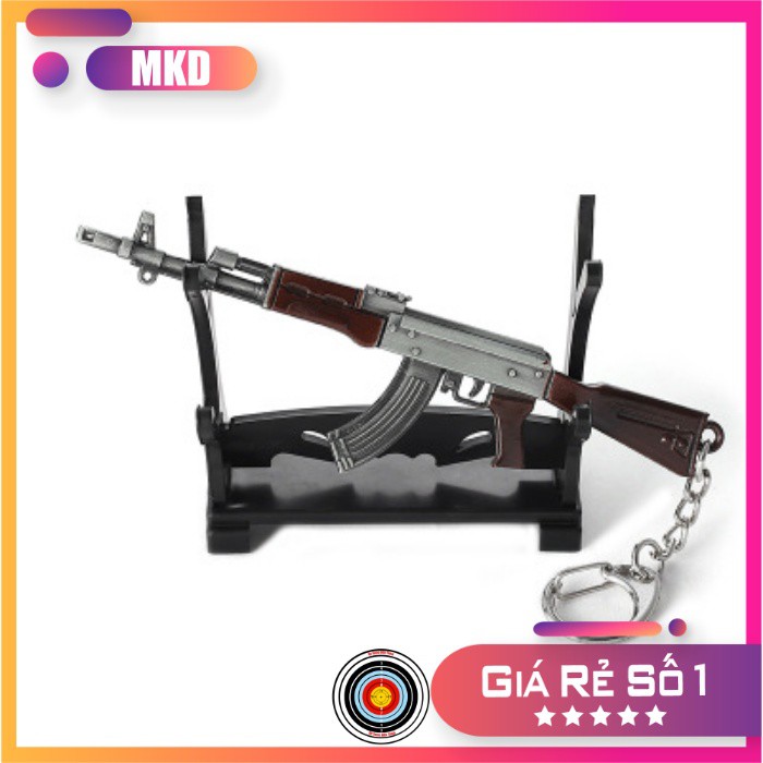 Móc Khóa Pubg AKM Silver - Màu Bạc kim siêu đẹp dài 12cm (Game Pubg)