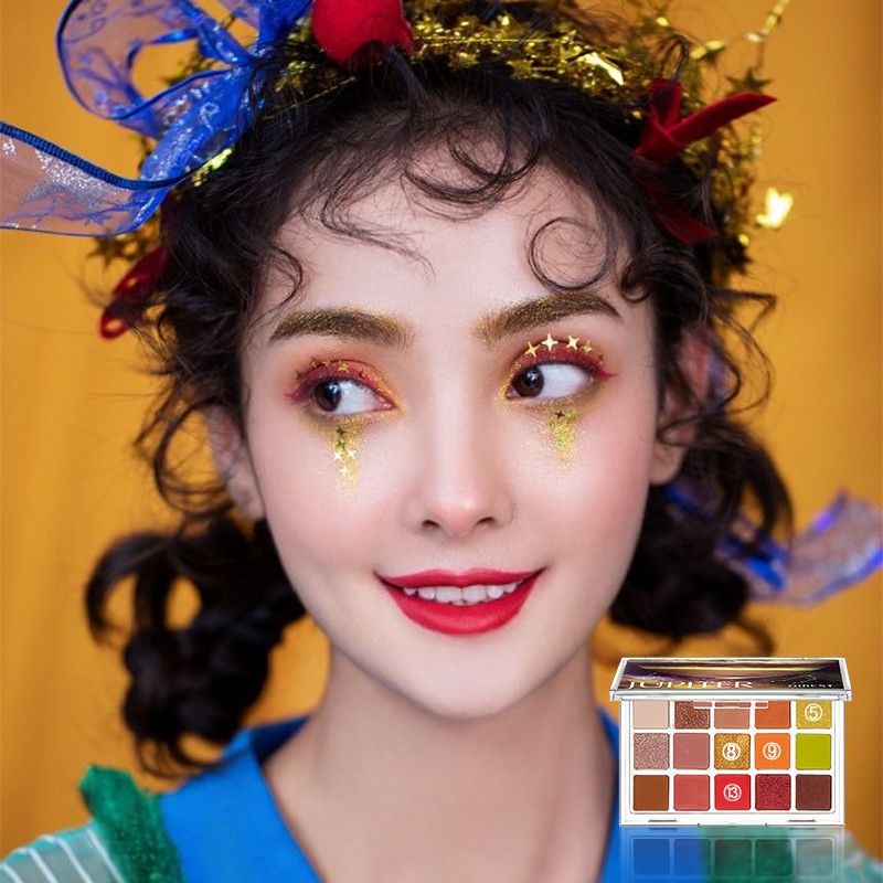 Bảng phấn mắt QIBEST 15 màu với 5 tông màu thời thượng tuỳ chọn 145.5g | BigBuy360 - bigbuy360.vn