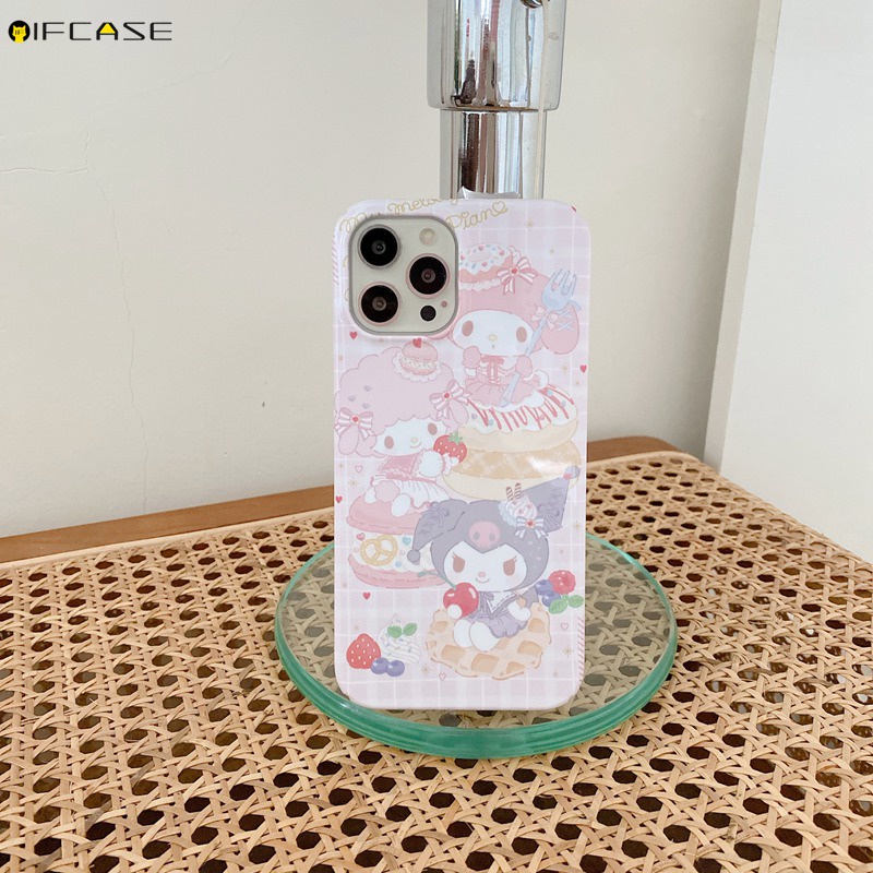 Ốp Điện Thoại Cứng In Hoạt Hình Hello Kitty Cinnamoroll Pachacco Cho iPhone 13 12 11 Pro Max XS Max XR X 7 8 Plus