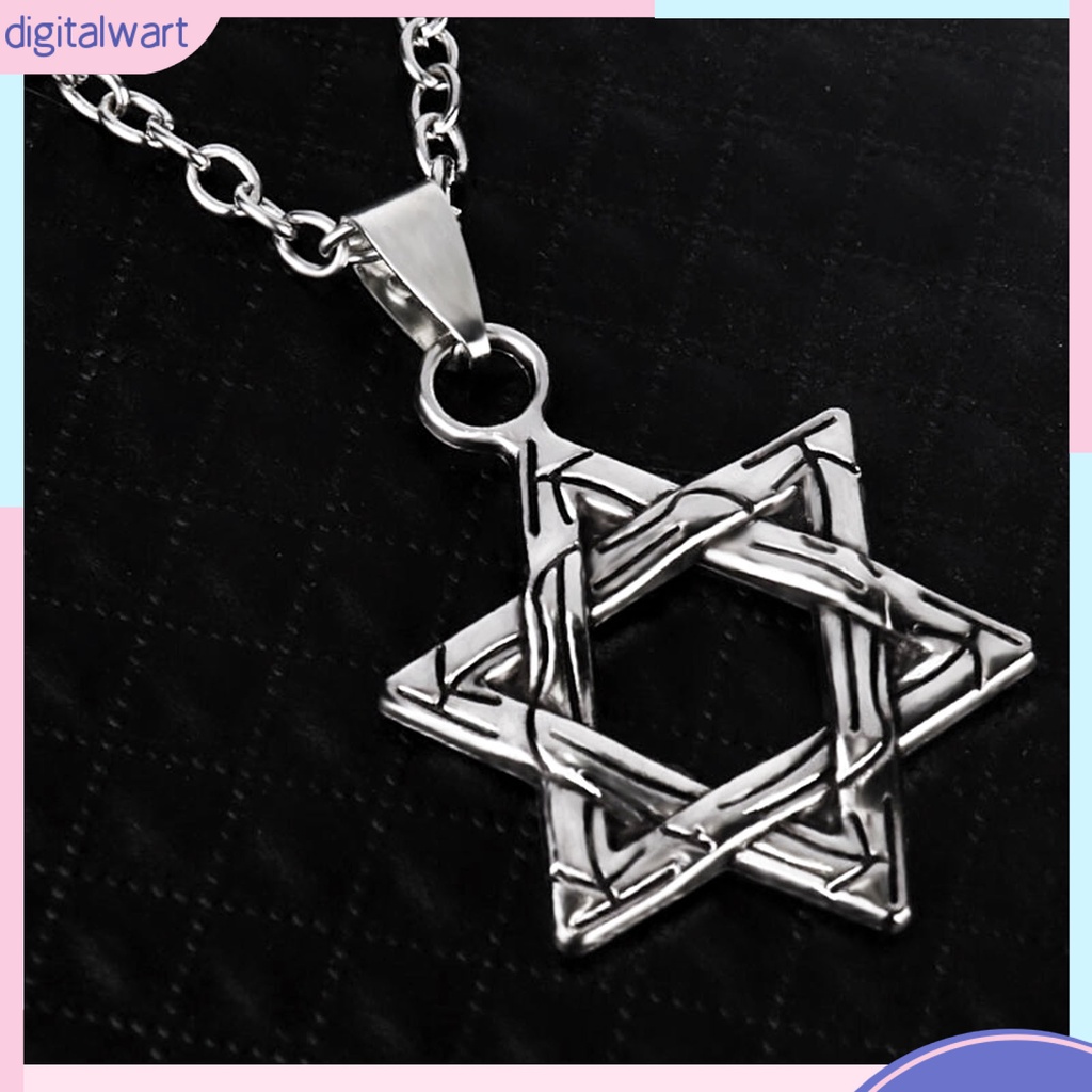 Vòng cổ mặt hình ngôi sao 6 cánh phong cách hiphop thời trang cho nam nữ