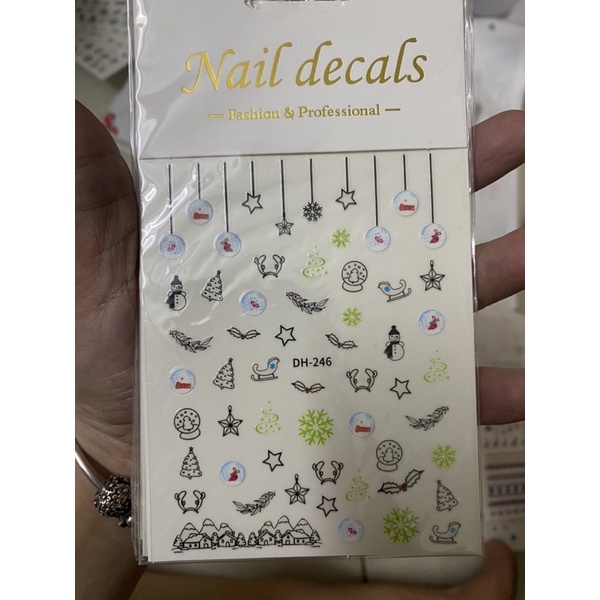 STICKER NOEL DÁN MÓNG SIÊU XINH XẮN