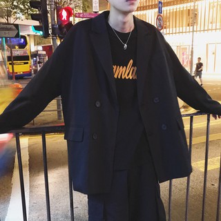 Áo khoác blazer from rộng hàng có túi