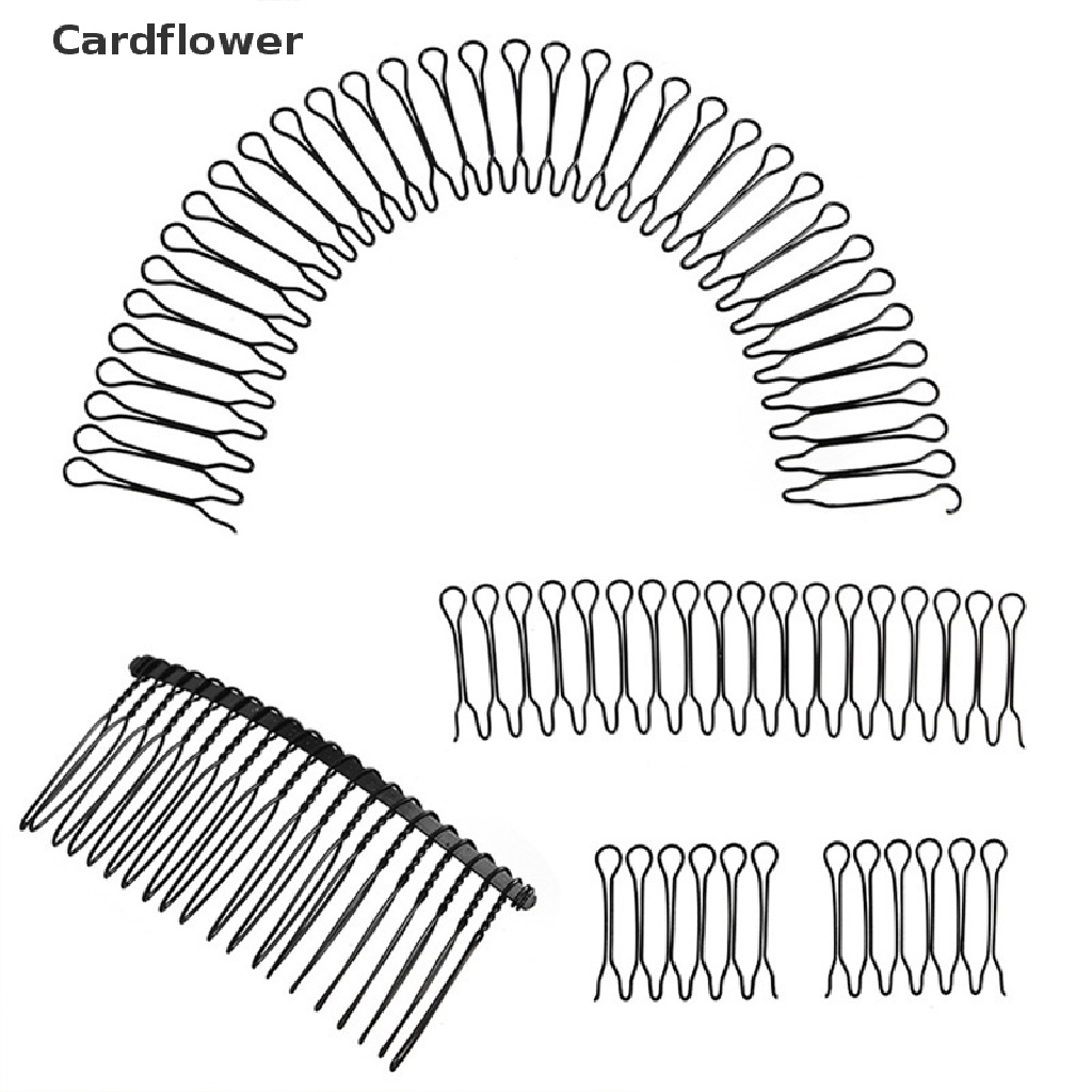 &lt; Cardflower &gt; Kẹp Tóc Vô Hình Có Răng Lược Kẹp Tóc