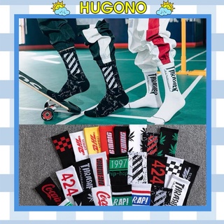 Tất off white Hugono cổ cao tia điện phong cách cực chất T1