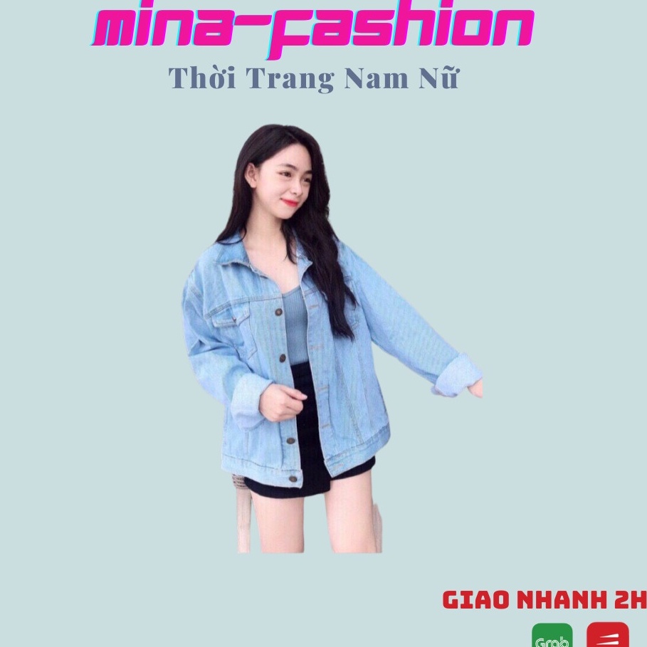 Sales Cực Hot Áo Khoác Jean Dành Cho Nam Nữ AKJN06 MinaFashion