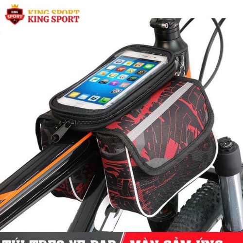 Túi Treo Ghi Đông Xe Đạp, Túi Chống Thấm Nước Treo Sườn Xe Đạp Loại Xịn Có Ngăn Đựng Điện Thoại Cảm Ứng Đa Dụng