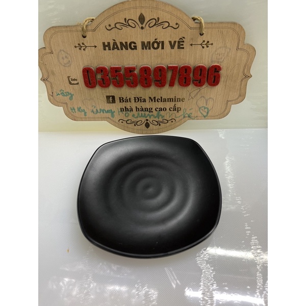 Đĩa Vuông kiểu Nhật 100% Melamine  15cm
