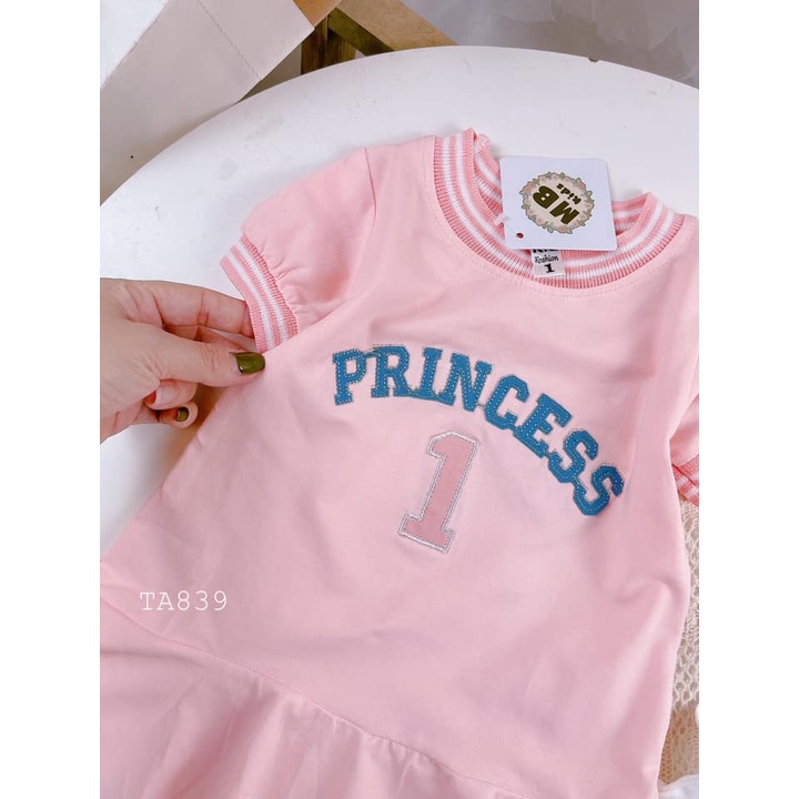 Váy cotton cộc tay dáng đuôi cá cực xinh cho bé gái