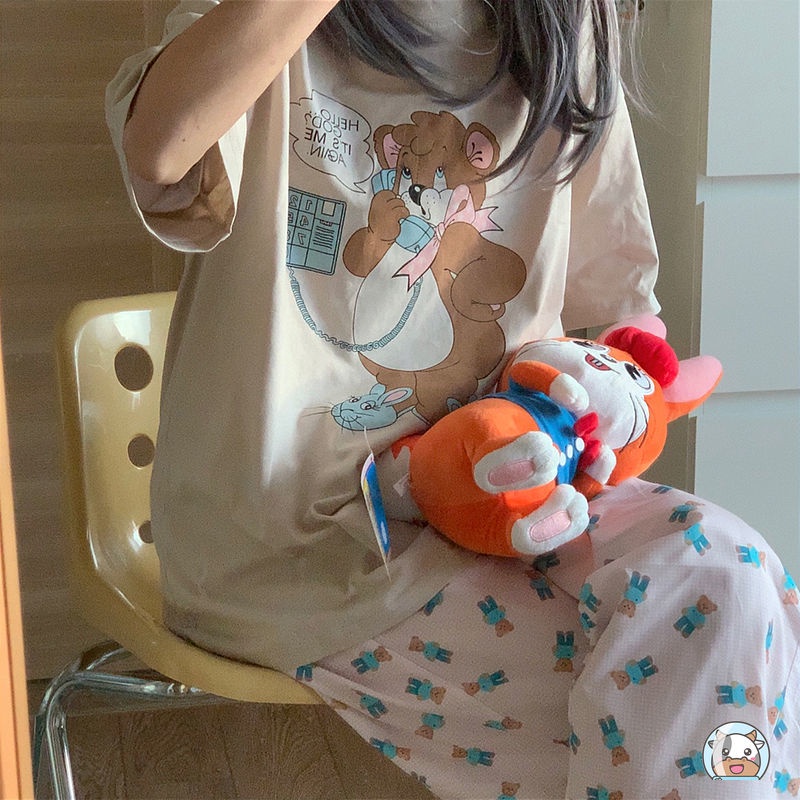 Quần Dài Nữ Ống Rộng Họa Tiết Caro Thời Trang Phong Cách Hàn Quốc