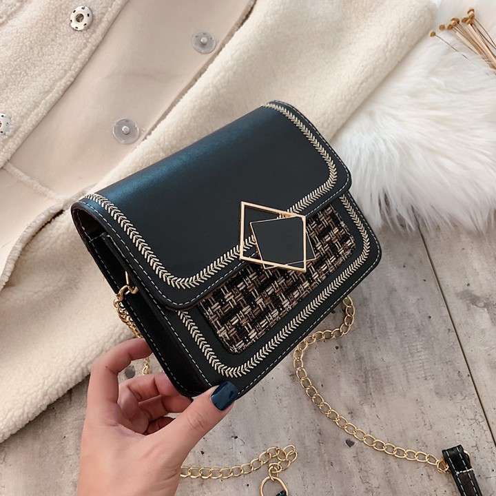 Túi đeo chéo nữ khóa lệch phong cách Hàn Quốc, TXN103 | BigBuy360 - bigbuy360.vn