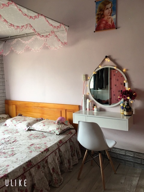 ✅ Bàn trang điểm treo tường 80cm trắng đẹp có 2 ngăn kéo BTD-3655 | BigBuy360 - bigbuy360.vn