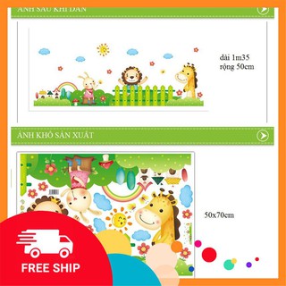 ⚡️𝗙𝗥𝗘𝗘𝗦𝗛𝗜𝗣⚡️ Decal dán tường chân tường thỏ
