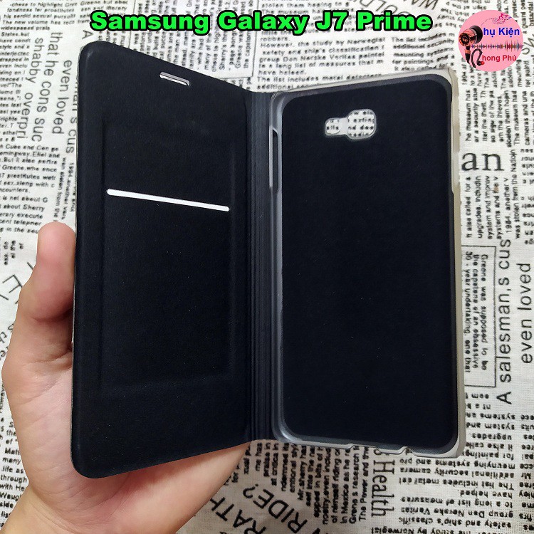 Bao Da Samsung Galaxy J7 Prime Kiểu Dáng Gấp 2 Mặt Và Có Phối Ví Sang Trọng