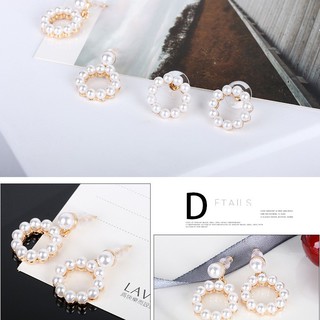 Round Triangle Pearl Pendant Necklace Full Square