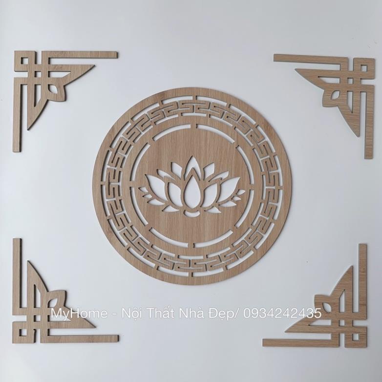 Đồ trang trí bàn thờ gỗ MDF Thái Lan màu Vàng sồi 6mm