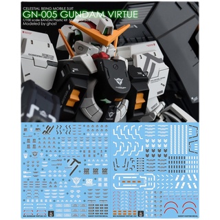 Decal nước sticker cho mô hình 1/100 mg gn-005 gundam virtue bandai - tunghondagamer