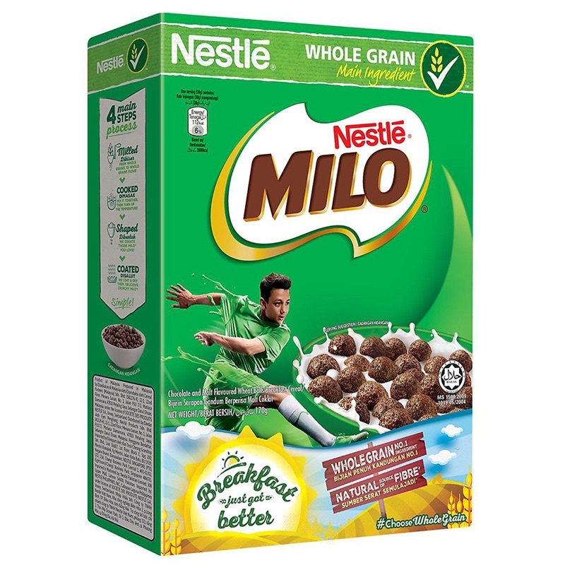 Ngũ cốc ăn sáng Milo vị cacao và lúa mạch 330g