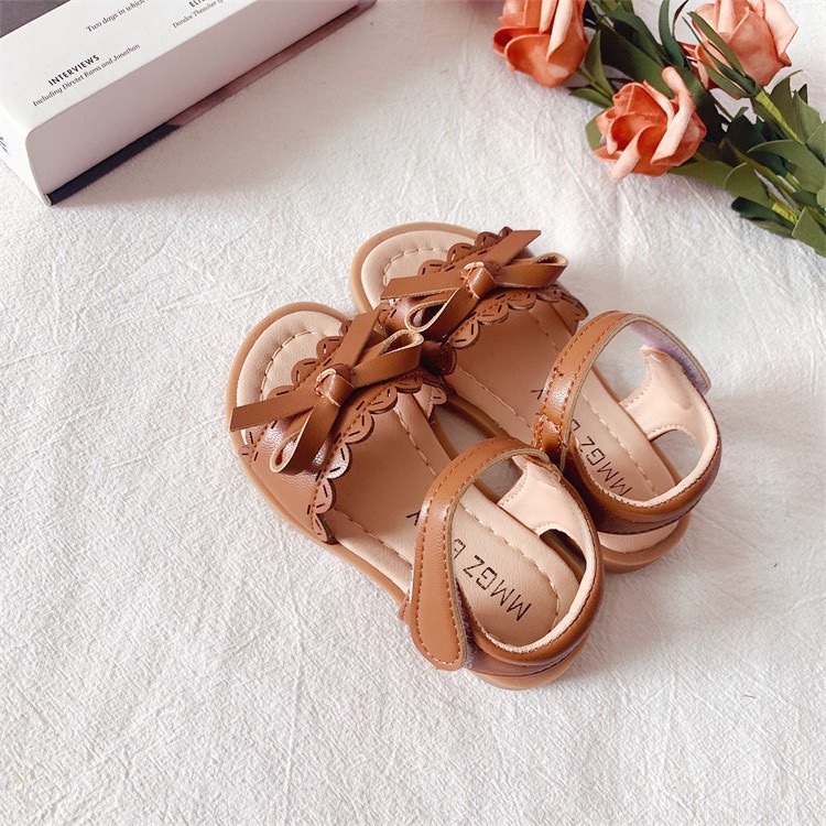 Sandal bé gái - Dép quai hậu cho bé gái da mềm phong cách Hàn Quốc SA444