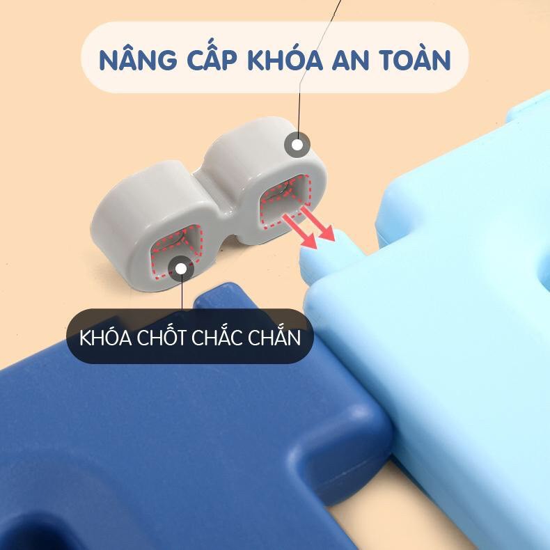 Bộ Cũi Quây Nhựa, An Toàn Cho Bé, Tặng Kèm Thảm XPE Dày 8 mm Cao Cấp